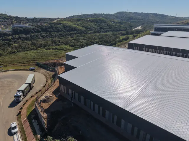 Brickworx site in its hillside industrial park, from above