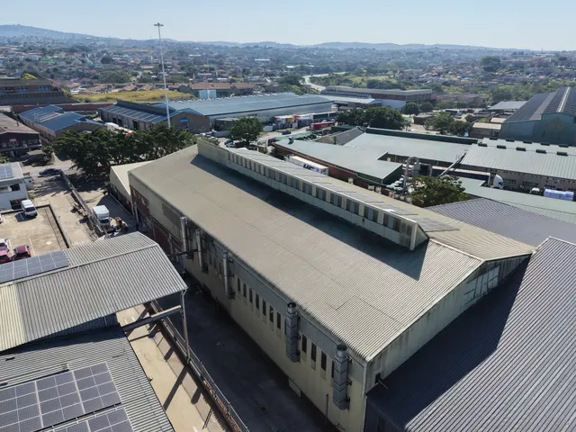 SA Funerals building with its long ridge-ventilated steel roof